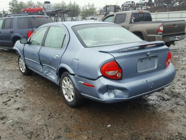 JN1CA31A61T106460 - 2001 NISSAN MAXIMA GXE BLUE photo 3