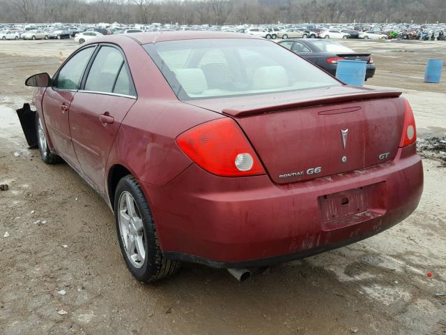 1G2ZH57N694202625 - 2009 PONTIAC G6 GT MAROON photo 3