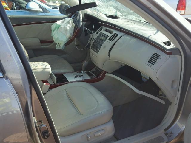 KMHFC46F96A116512 - 2006 HYUNDAI AZERA SE GRAY photo 5