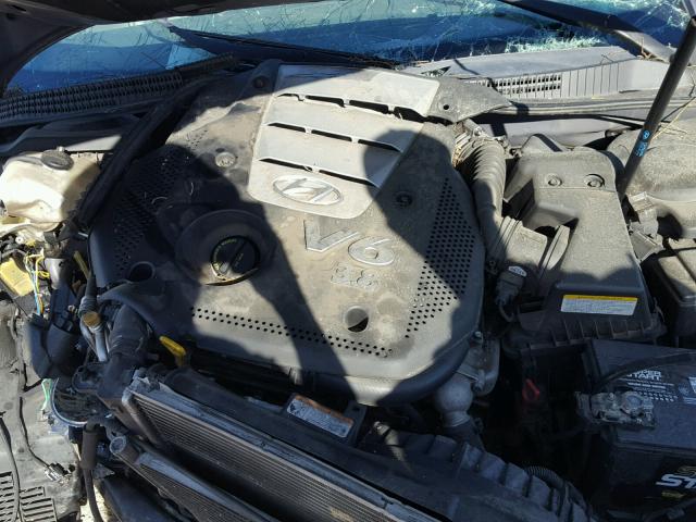 KMHFC46F96A116512 - 2006 HYUNDAI AZERA SE GRAY photo 7