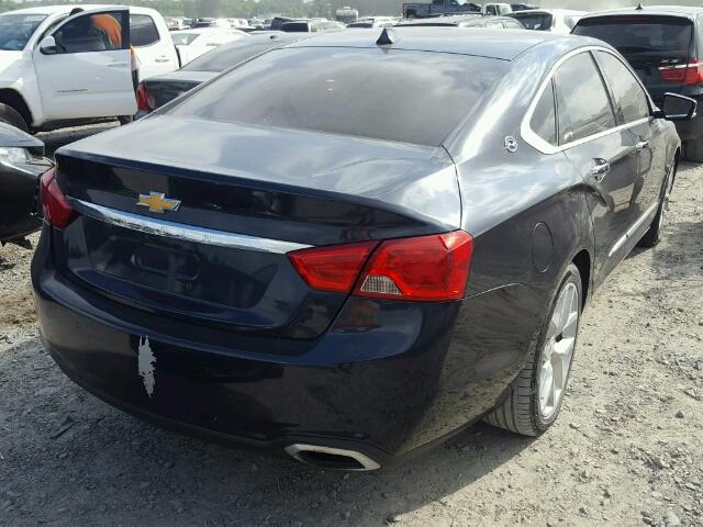 2G1155S34E9104720 - 2014 CHEVROLET IMPALA LTZ BLUE photo 4