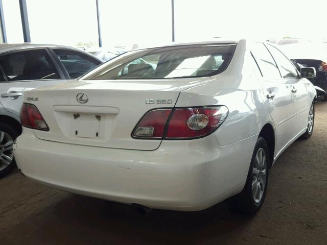 JTHBA30G645013766 - 2004 LEXUS ES WHITE photo 4