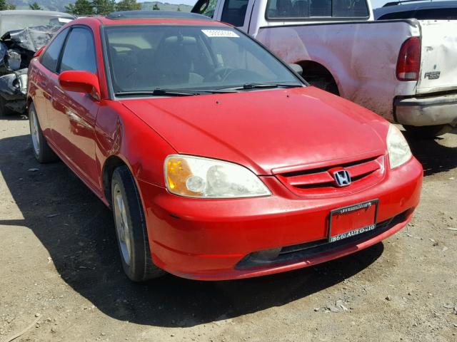 1HGEM229X2L098622 - 2002 HONDA CIVIC EX RED photo 1