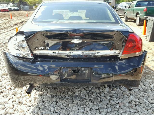 2G1WS55R779328727 - 2007 CHEVROLET IMPALA POL BLACK photo 9