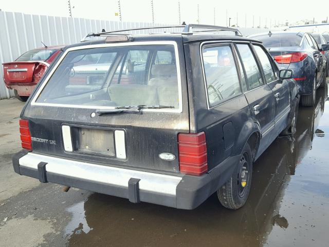 1FABP3591GW330708 - 1986 FORD ESCORT LX BLACK photo 4