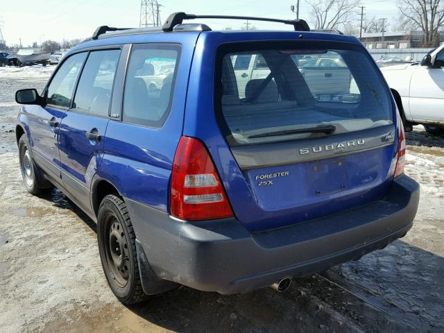 JF1SG63644H766284 - 2004 SUBARU FORESTER 2 BLUE photo 3