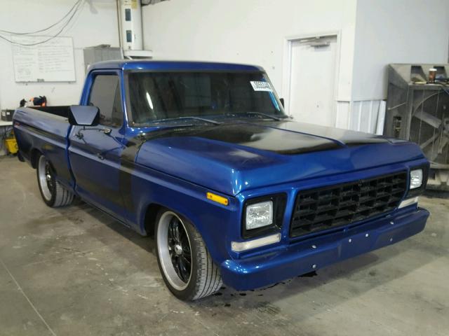 F15GNEF2864 - 1979 FORD F150 BLUE photo 1