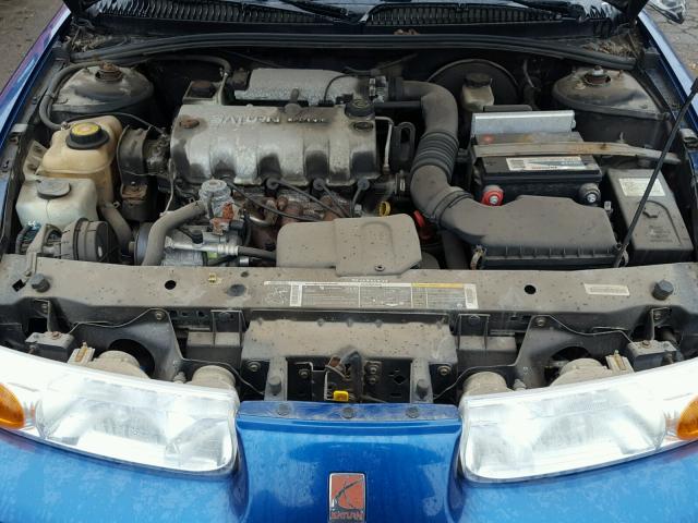 1G8ZH528X1Z303780 - 2001 SATURN SL1 BLUE photo 7