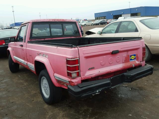 1JTMU6452JT104888 - 1988 JEEP COMANCHE E PINK photo 3