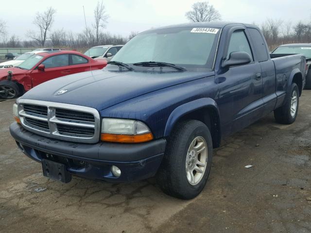 1D7GL32N94S559031 - 2004 DODGE DAKOTA SPO BLUE photo 2