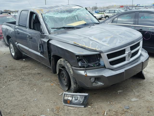 1D7RE3GK0BS579098 - 2011 DODGE DAKOTA SLT GRAY photo 1