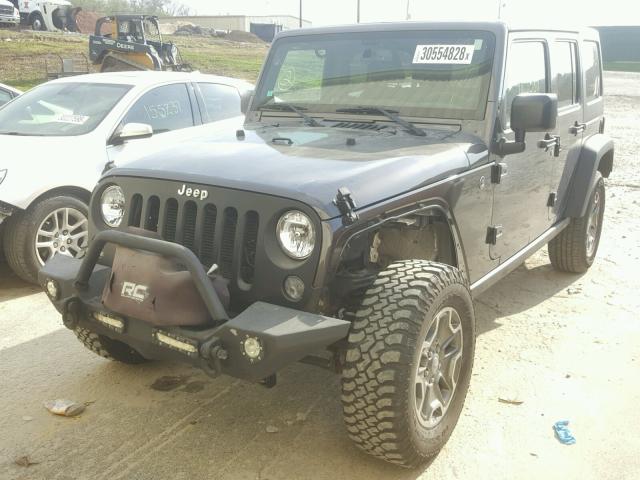 1C4BJWFG8EL296159 - 2014 JEEP WRANGLER U GRAY photo 2