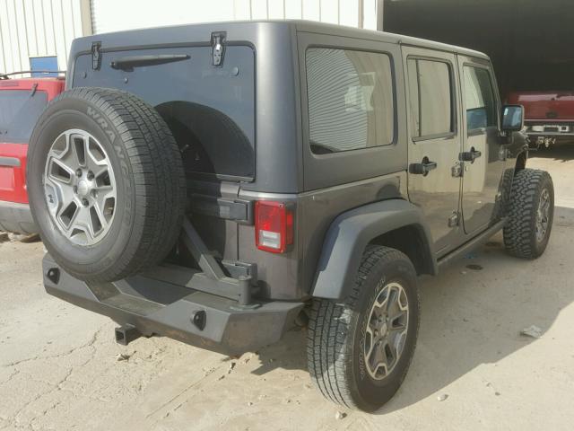 1C4BJWFG8EL296159 - 2014 JEEP WRANGLER U GRAY photo 4