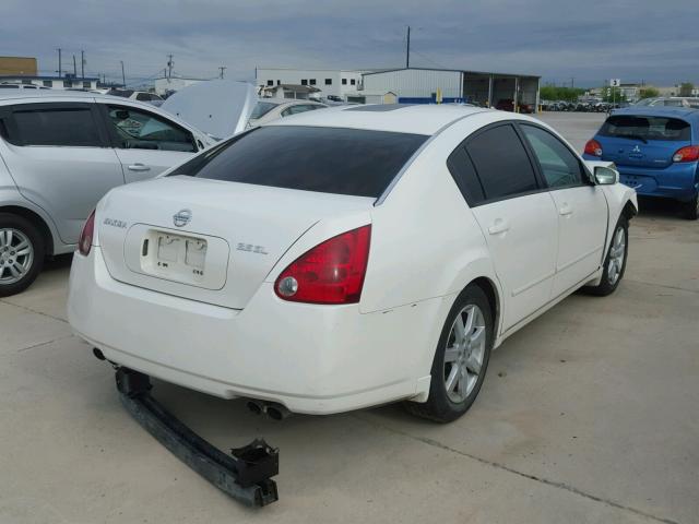 1N4BA41E45C859675 - 2005 NISSAN MAXIMA SE WHITE photo 4