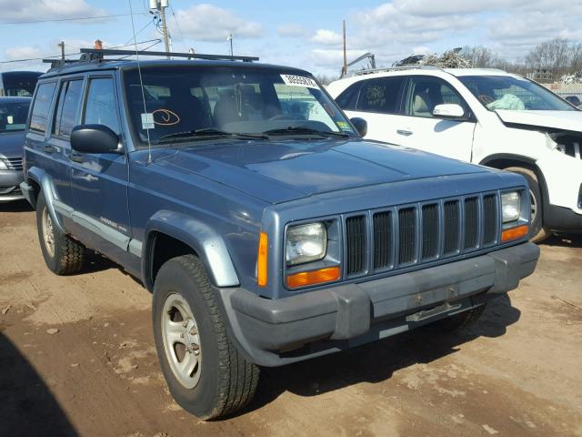 1J4FF68S9XL544906 - 1999 JEEP CHEROKEE S BLUE photo 1