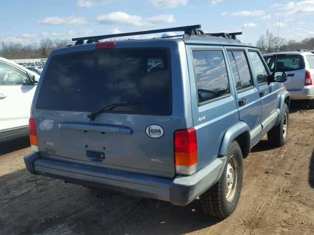 1J4FF68S9XL544906 - 1999 JEEP CHEROKEE S BLUE photo 4