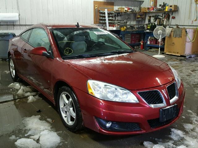 1G2ZK17K694227931 - 2009 PONTIAC G6 GT MAROON photo 1