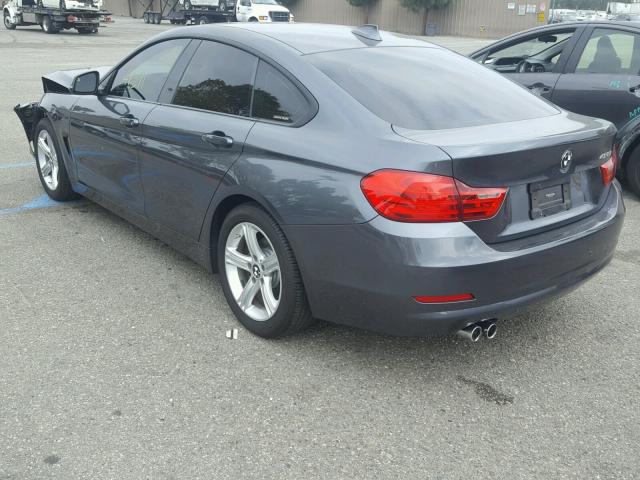 WBA4A9C50FD416204 - 2015 BMW 428 I GRAY photo 3