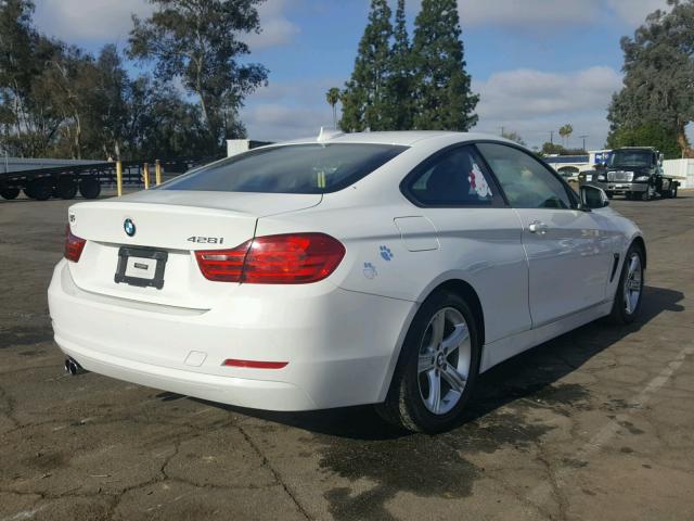 WBA3N7C52EF718178 - 2014 BMW 428 I WHITE photo 4