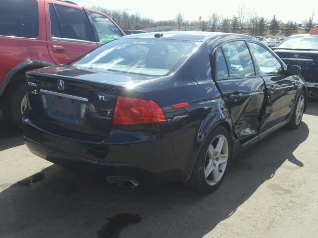 19UUA66245A033547 - 2005 ACURA TL BLACK photo 4