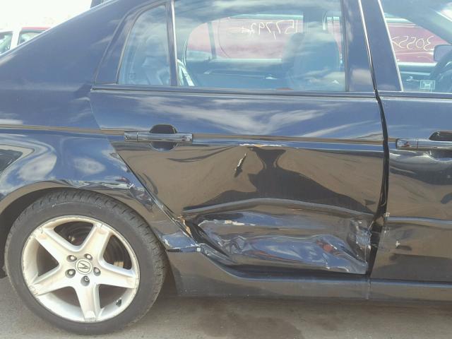 19UUA66245A033547 - 2005 ACURA TL BLACK photo 9