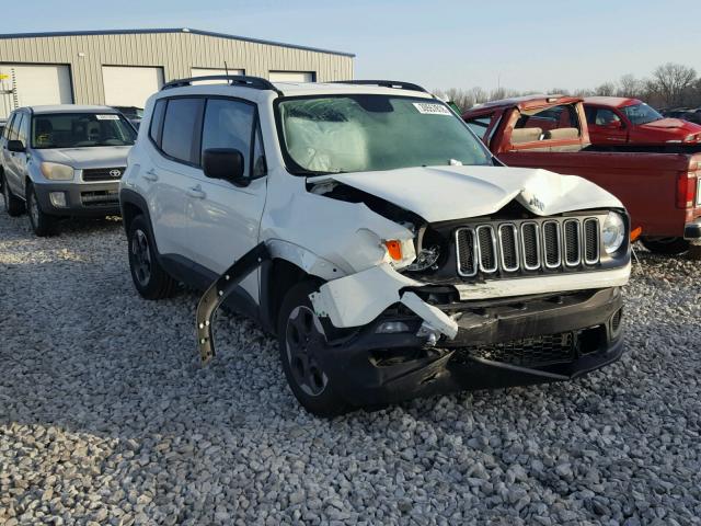 ZACCJAAB4HPG07945 - 2017 JEEP RENEGADE S WHITE photo 1