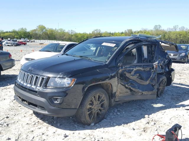 1C4NJCBA1ED785851 - 2014 JEEP COMPASS SP BLACK photo 2