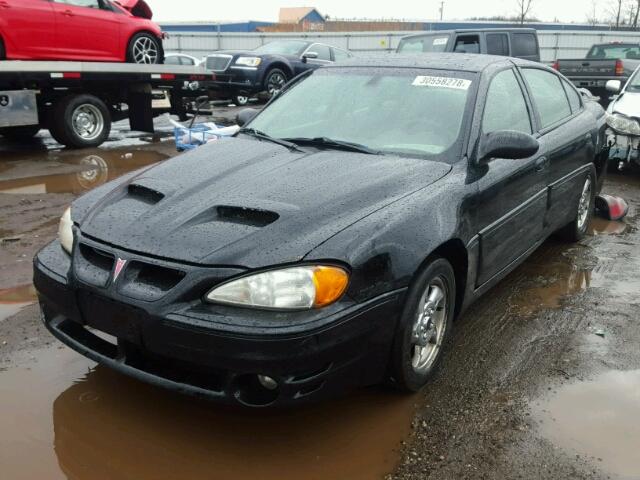 1G2NW52E24C174803 - 2004 PONTIAC GRAND AM G BLACK photo 2