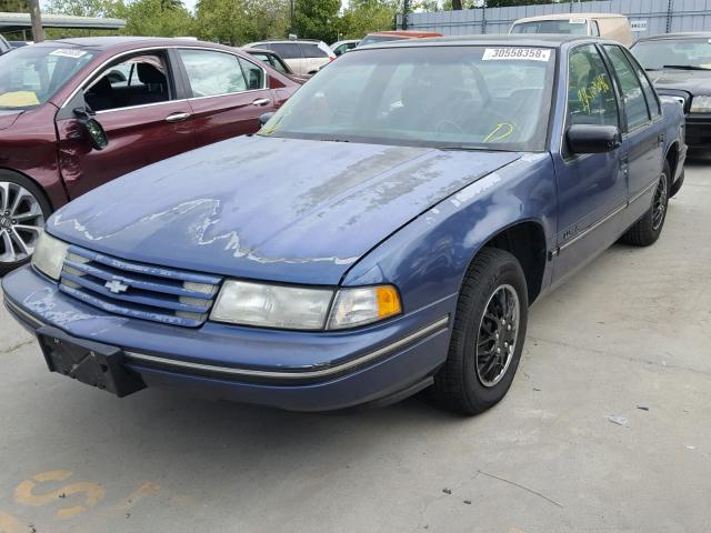 2G1WL54T6R9146983 - 1994 CHEVROLET LUMINA BLUE photo 2