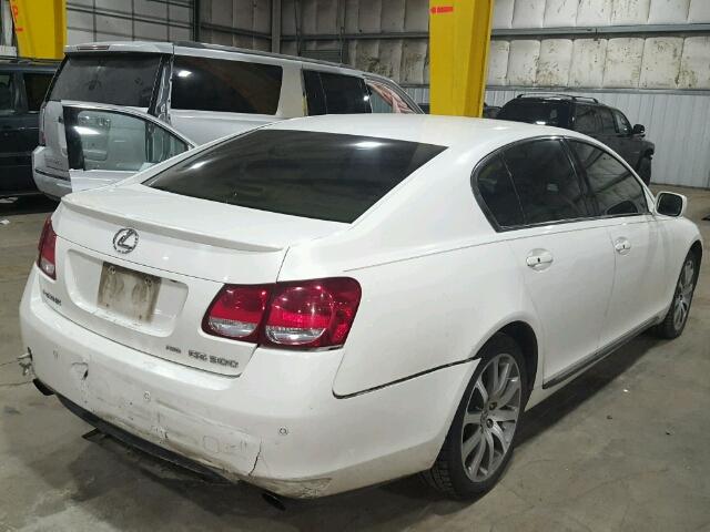 JTHCH96S360004893 - 2006 LEXUS GS GENERAT WHITE photo 4