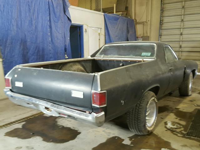 1D80F2K585420 - 1972 CHEVROLET EL CAMINO BLACK photo 4