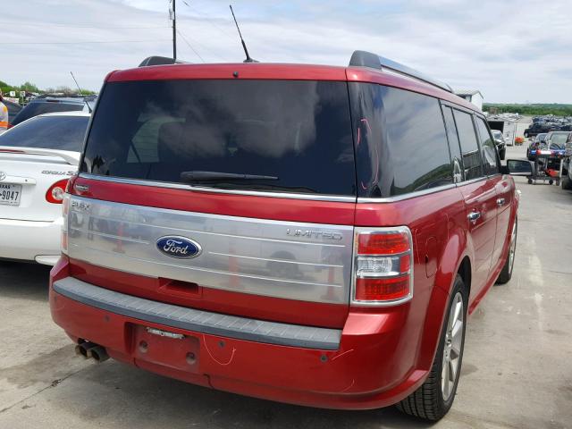 2FMGK5DC6CBD06855 - 2012 FORD FLEX LIMIT RED photo 4