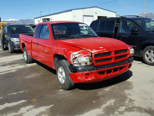 1B7GL22N8YS633355 - 2000 DODGE DAKOTA RED photo 1