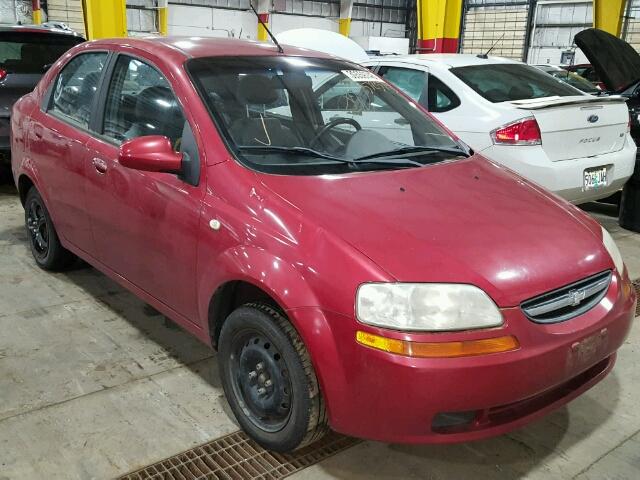 KL1TD52645B372573 - 2005 CHEVROLET AVEO BASE Qırmızı foto 1