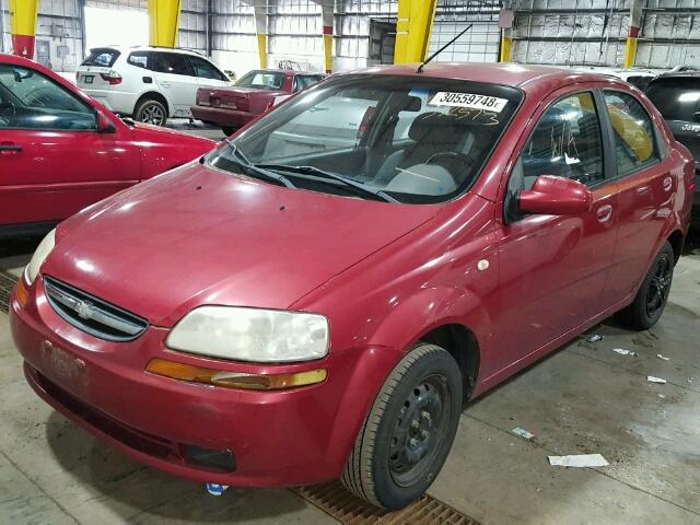 KL1TD52645B372573 - 2005 CHEVROLET AVEO BASE Qırmızı foto 2