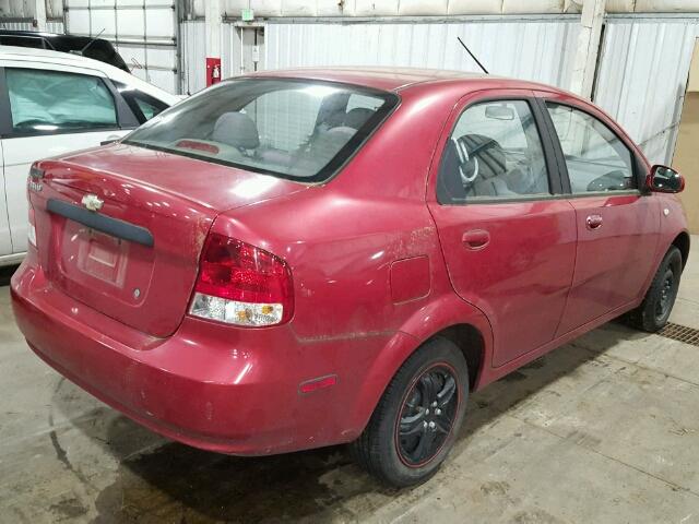KL1TD52645B372573 - 2005 CHEVROLET AVEO BASE Qırmızı foto 4