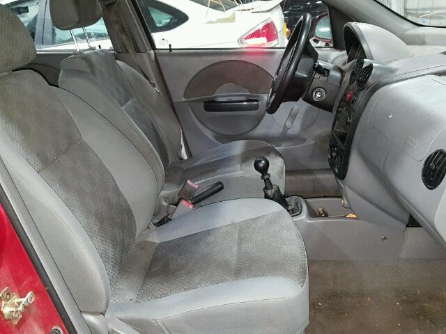 KL1TD52645B372573 - 2005 CHEVROLET AVEO BASE Qırmızı foto 5