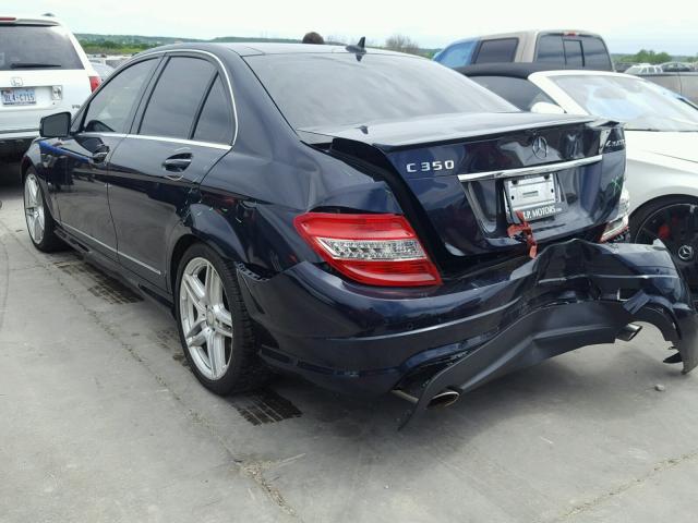 WDDGF8HB6AF393217 - 2010 MERCEDES-BENZ C 350 4MAT BLUE photo 3