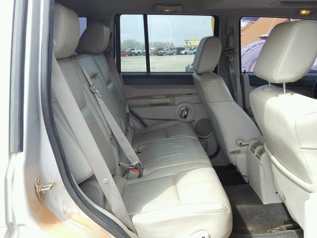 1J8HG58P37C520479 - 2007 JEEP COMMANDER Gümüş foto 6