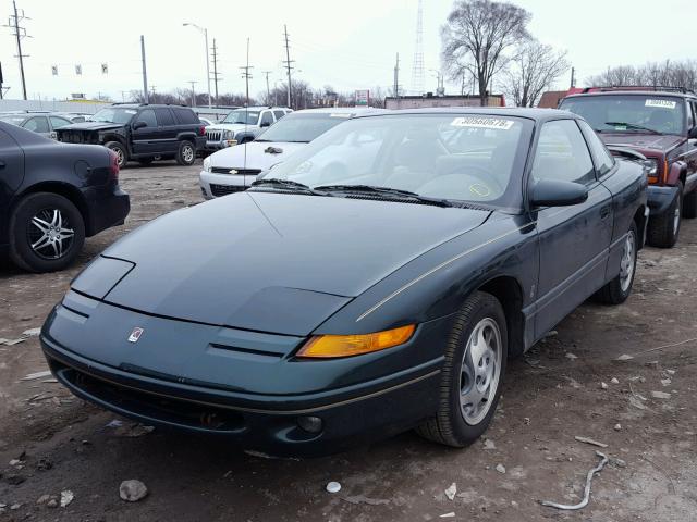 1G8ZH1279TZ169055 - 1996 SATURN SC2 GREEN photo 2
