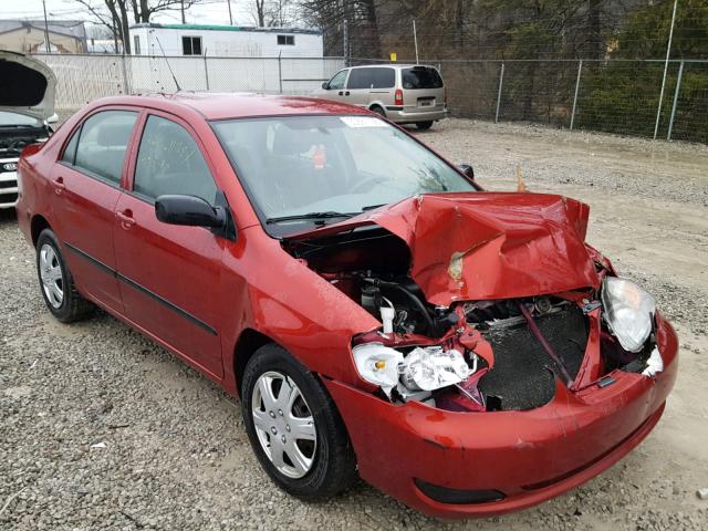 JTDBR32E470126882 - 2007 TOYOTA COROLLA CE RED photo 1