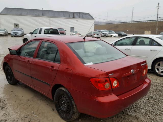 JTDBR32E470126882 - 2007 TOYOTA COROLLA CE RED photo 3