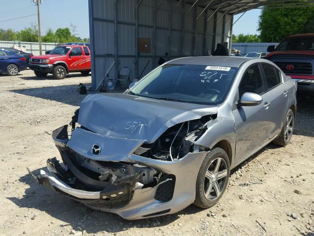 JM1BL1U76D1740570 - 2013 MAZDA 3 I SILVER photo 2