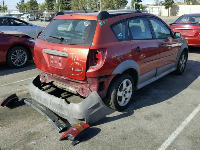 5Y2SL65828Z417385 - 2008 PONTIAC VIBE RED photo 4