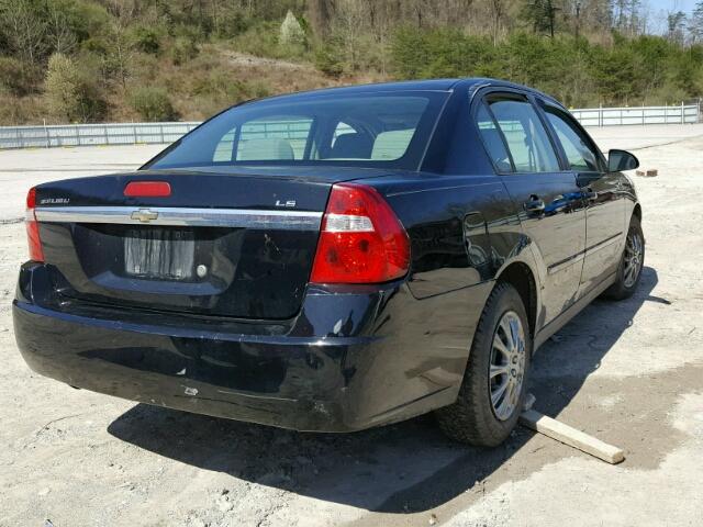 1G1ZS58F07F305344 - 2007 CHEVROLET MALIBU LS 黑色 照片 4