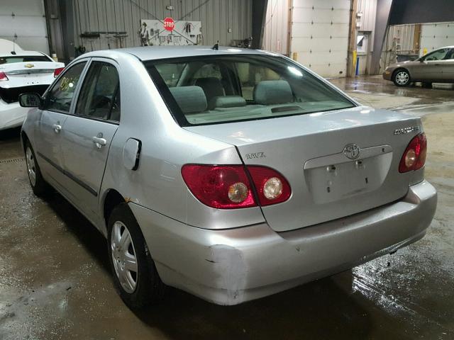 1NXBR32E85Z532813 - 2005 TOYOTA COROLLA CE SILVER photo 3