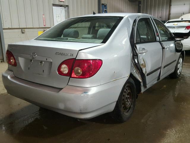 1NXBR32E85Z532813 - 2005 TOYOTA COROLLA CE SILVER photo 4