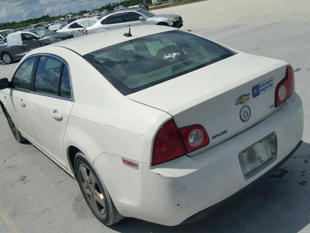 1G1ZG57B08F167712 - 2008 CHEVROLET MALIBU LS თეთრი ფოტო 3