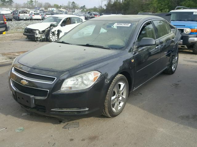 1G1ZH57B78F174959 - 2008 CHEVROLET MALIBU 1LT BLACK photo 2