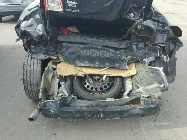 1G1ZH57B78F174959 - 2008 CHEVROLET MALIBU 1LT BLACK photo 9